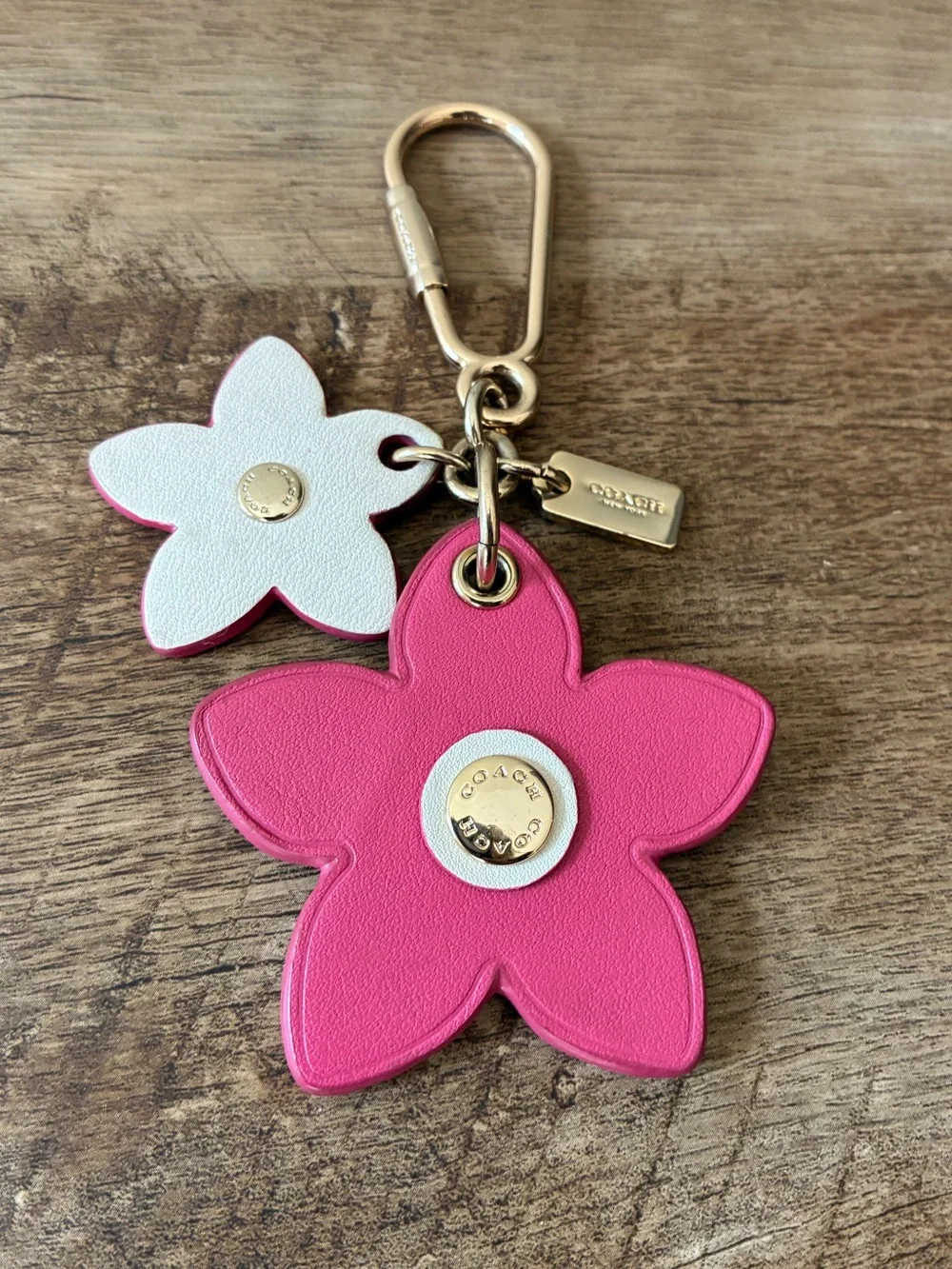 Coach Flower Bag Charm Key Chain